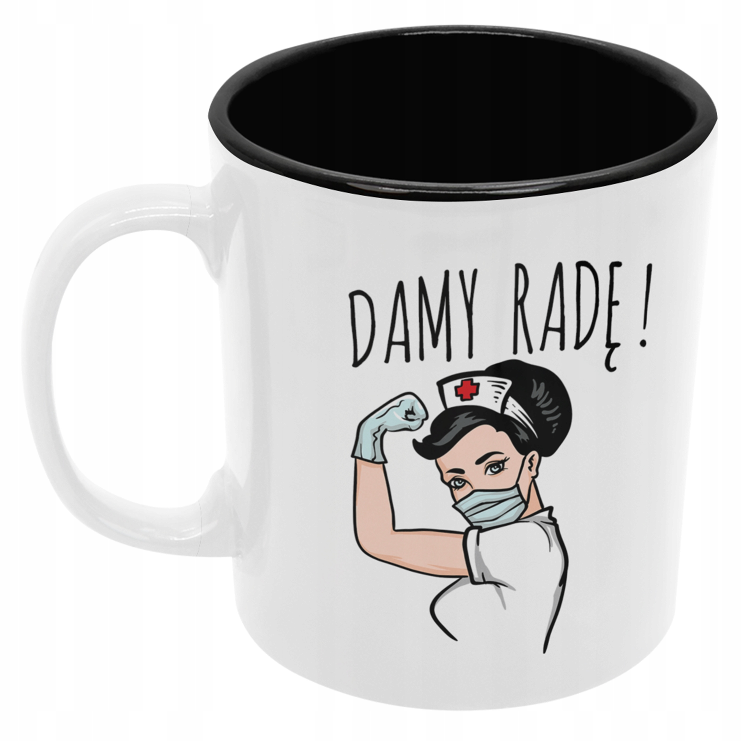 

Kubek pielęgniarki maseczka czarny