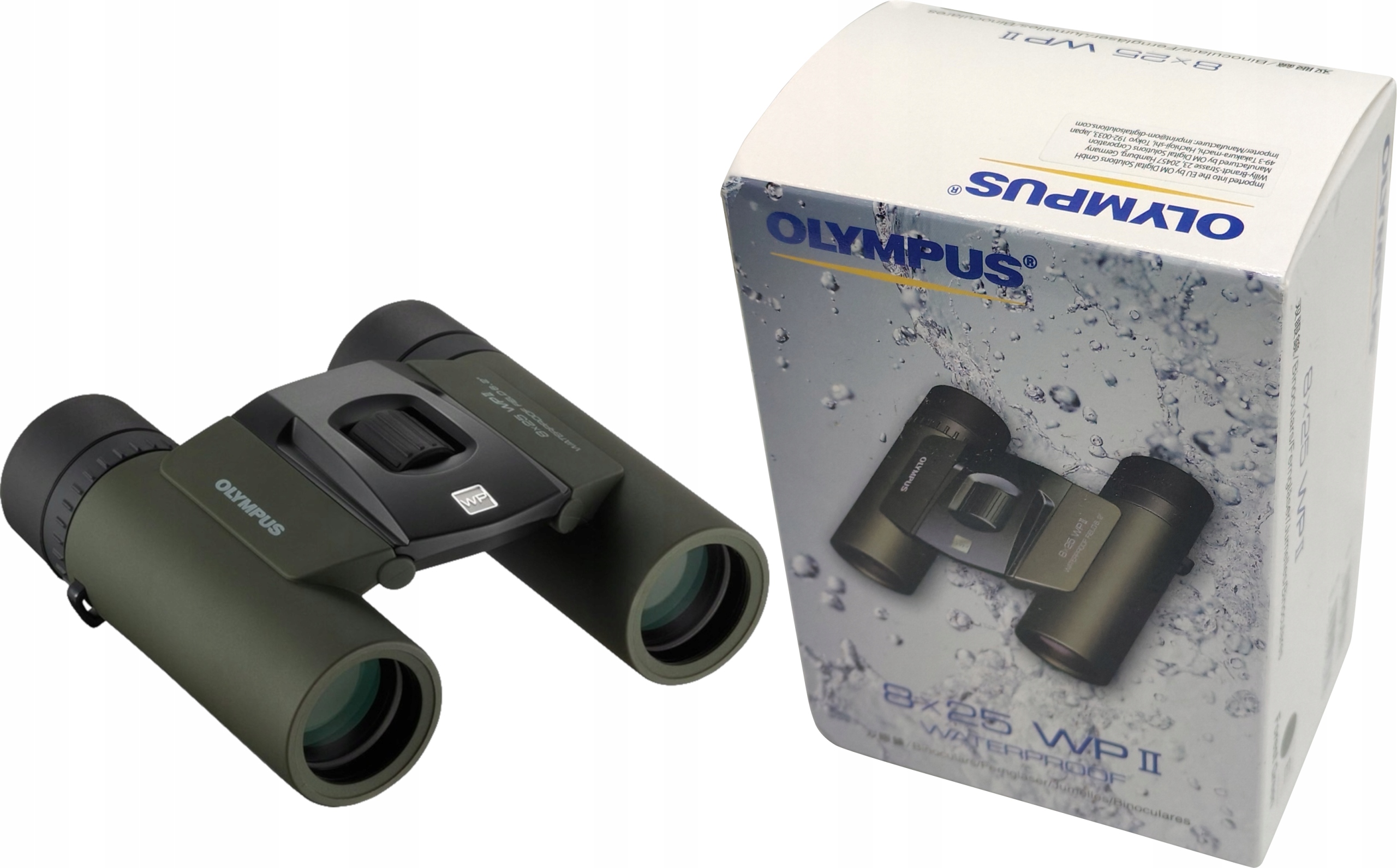 Lornetka Olympus 8x25 Wp II VR782901 Wodoszczelna Forest Green Zielona