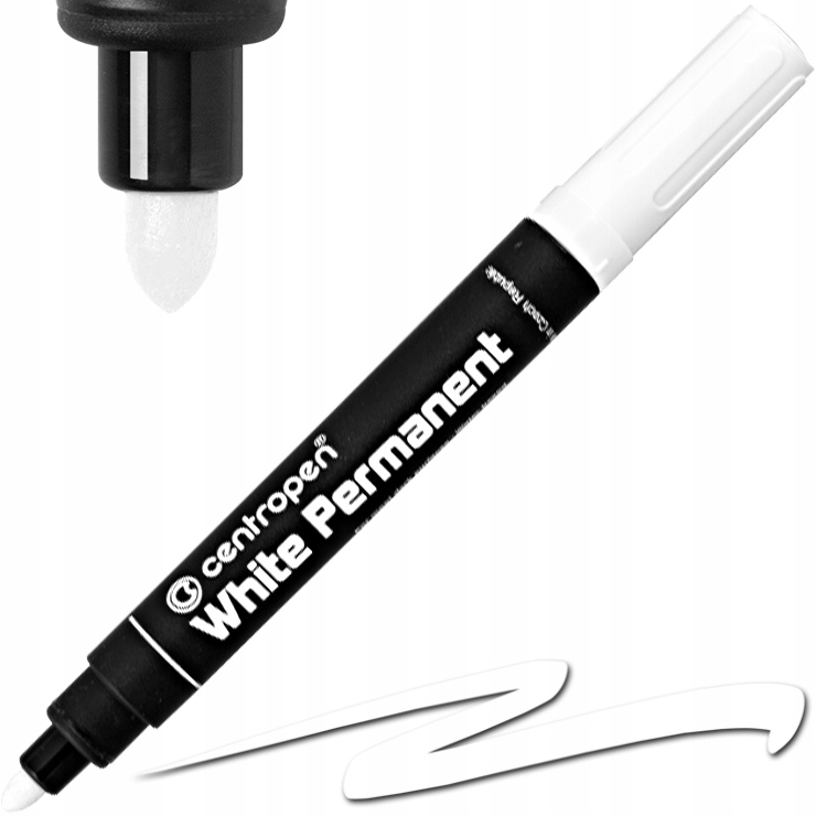 

Marker Permanentny Flamaster Mazak Biały 2,5mm