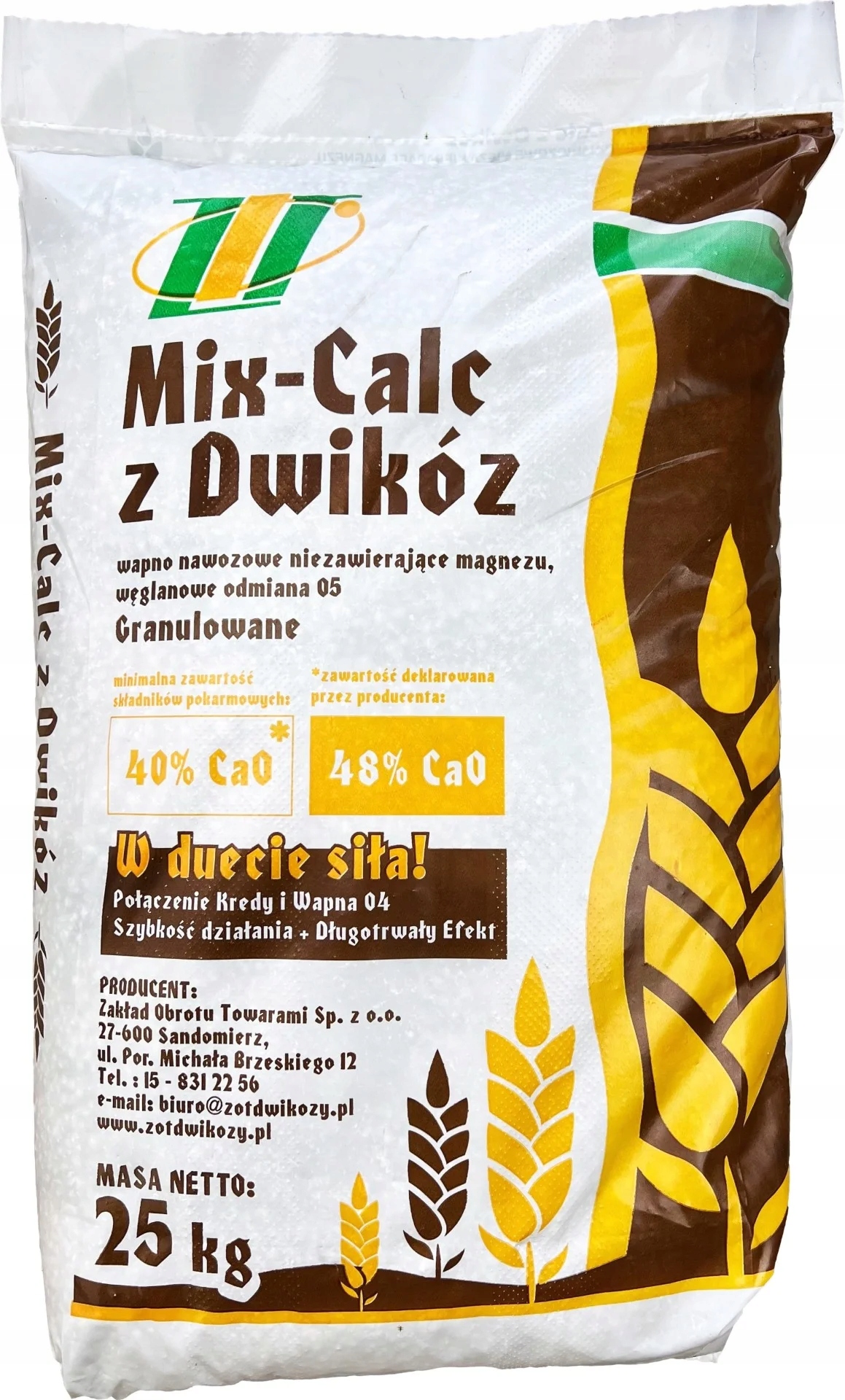 

MixCalc 25kg Wapno Kreda w Duecie trawnik warzywa