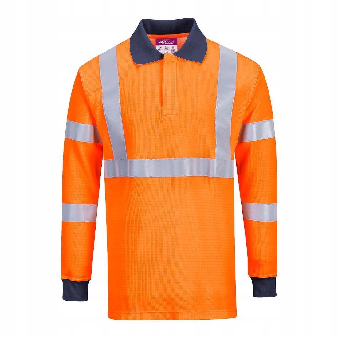 Těžko hořlavá a výstražná polokošile Modaflame Oranžová vel. XXXL