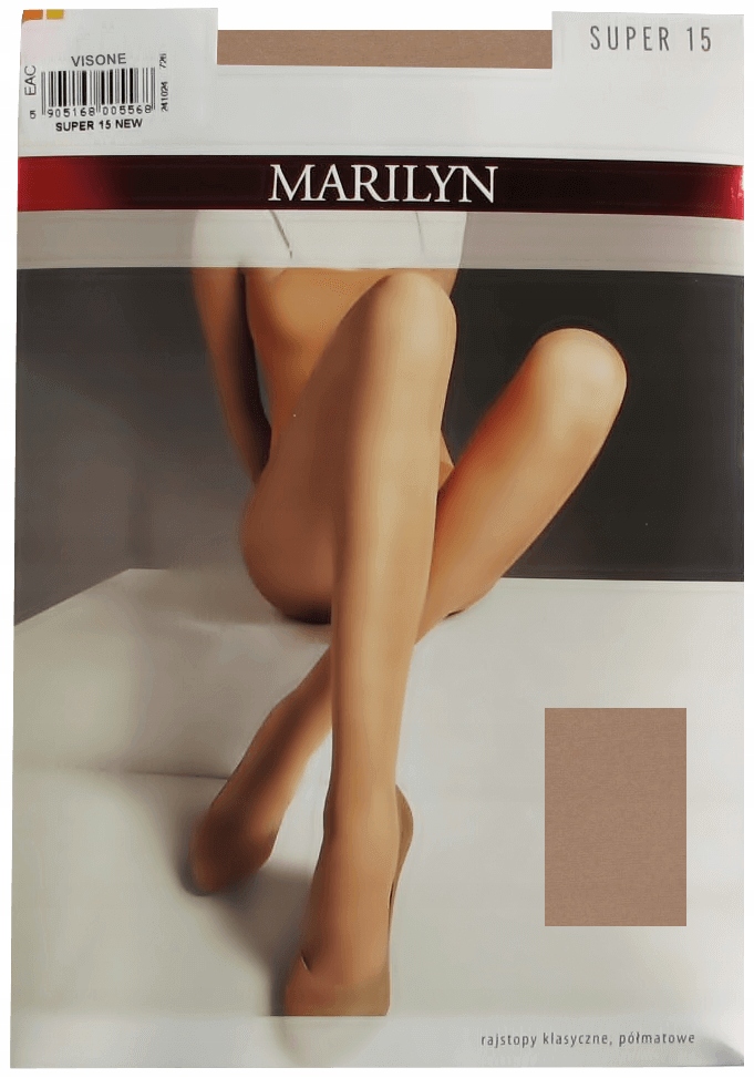 

Marilyn Gładkie Rajstopy 15 półmat Visone 3