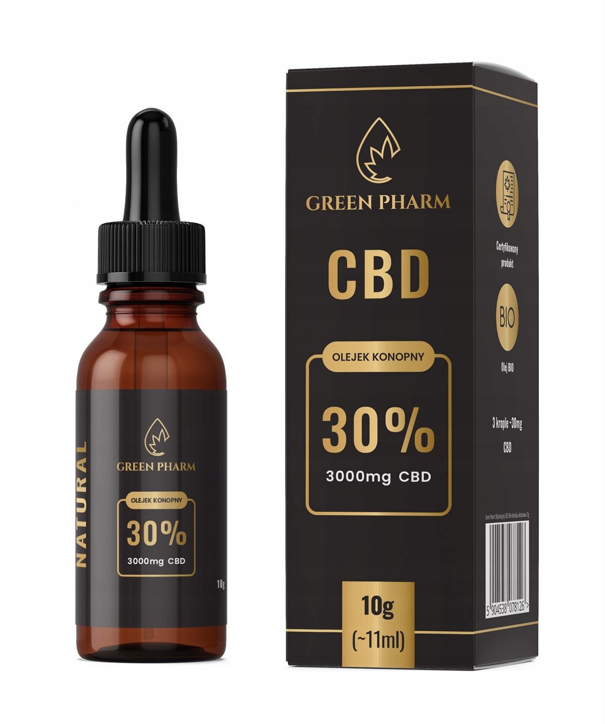 

Olejek konopny Cbd 30% Premium 10ml ekst. alko.