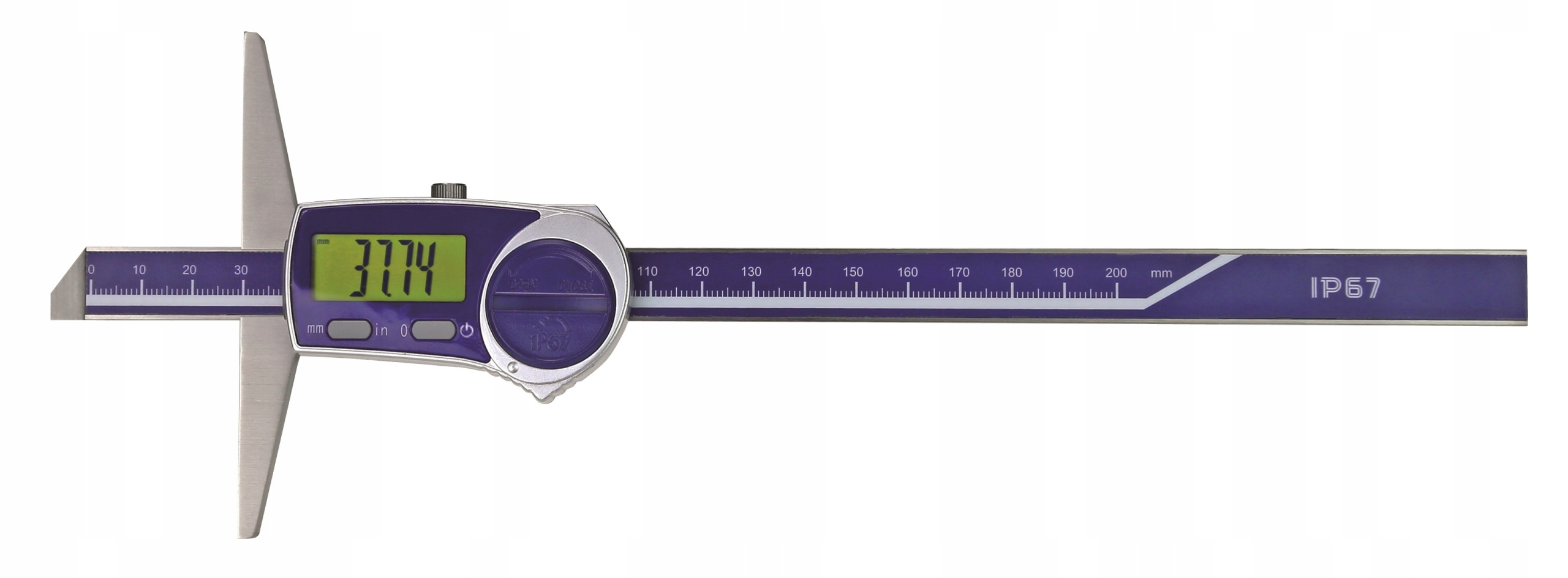 GŁĘBOKOŚCIOMIERZ ELEKTRONICZNY CYFROWY IP67 200 x 100 mm 0.01