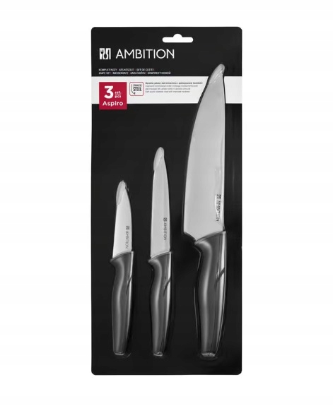 komplet noży ASPIRO 3-elementowy AMBITION 51241