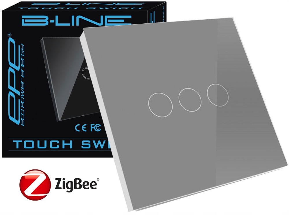 

Włącznik Dotykowy Zigbee Szklany Tuya 3G Bez N