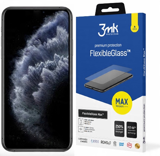 

3MK FlexibleGlass Max do iPhone 11 Pro Black