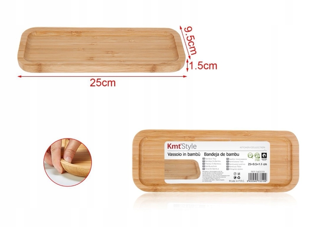 

Taca Bambusowa Do Podawania Serwowania Jedzenia