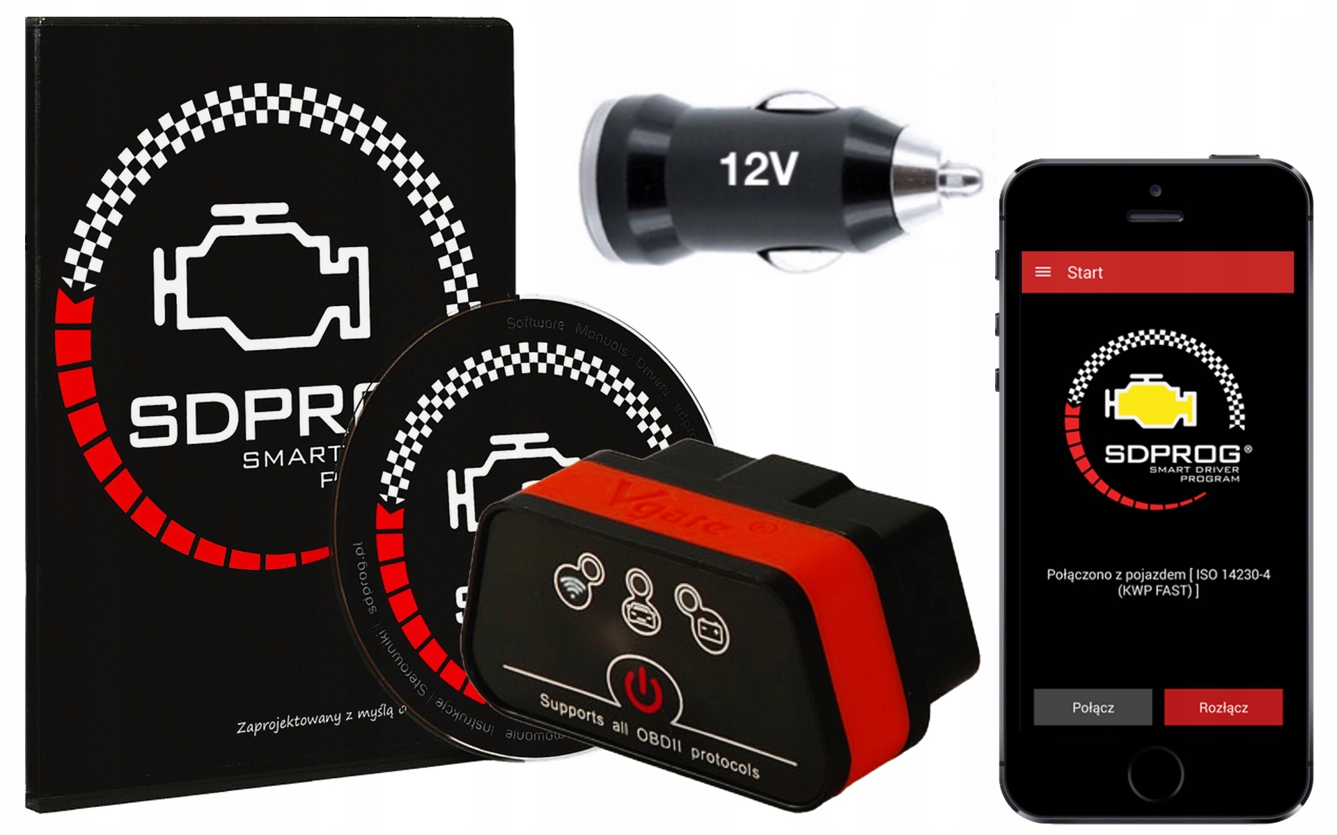 

Vgate iCar2 OBD2 Diagnostyczny Sdprog Wifi Ładowar