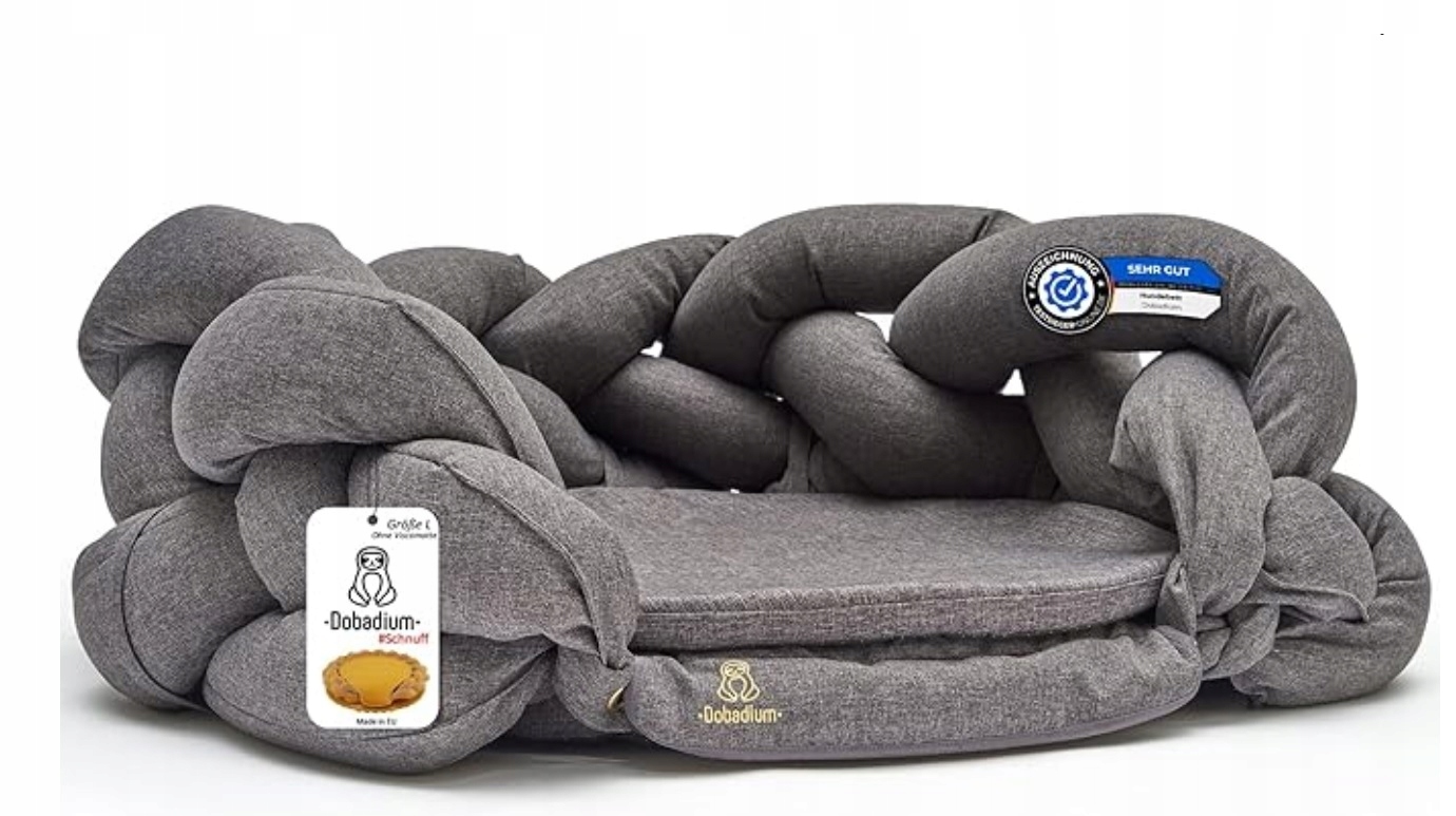 Levně Dobadium pelíšek pro psa, šedé, 70 cm x 70 cm
