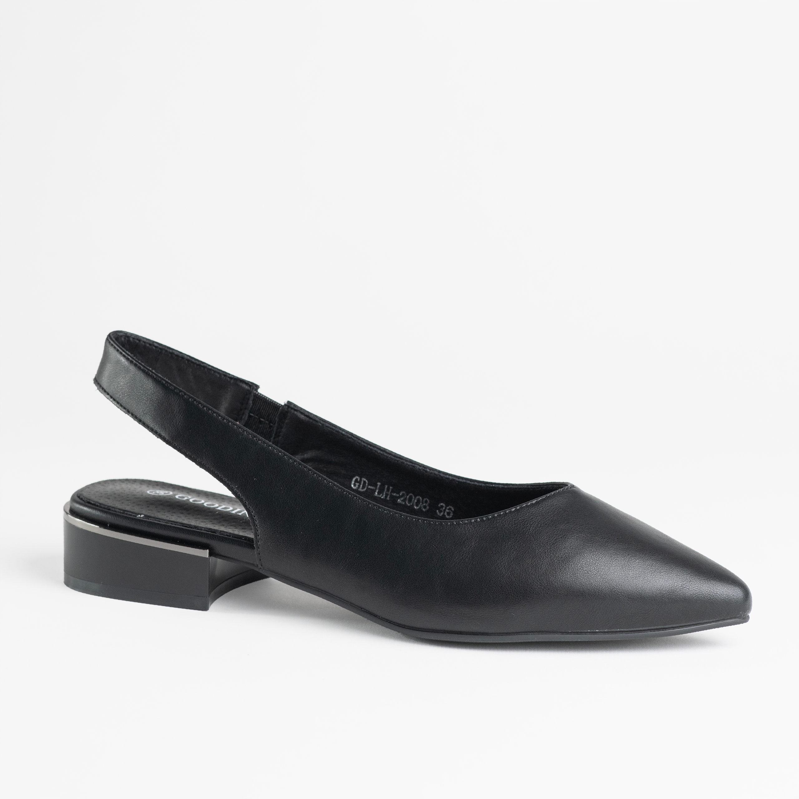 Boty kotníková kůže Goodin GD-LH-2008 klasika špice elegantní černá 38
