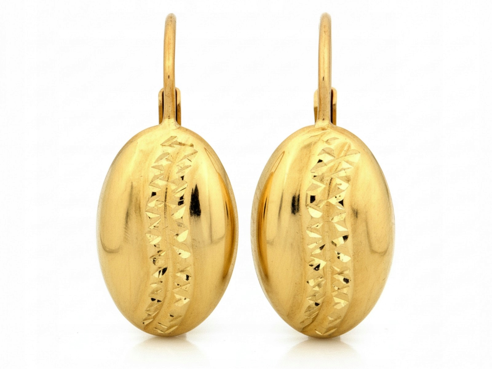 Zlaté Náušnice 585, ideální jako dárek , poutavé