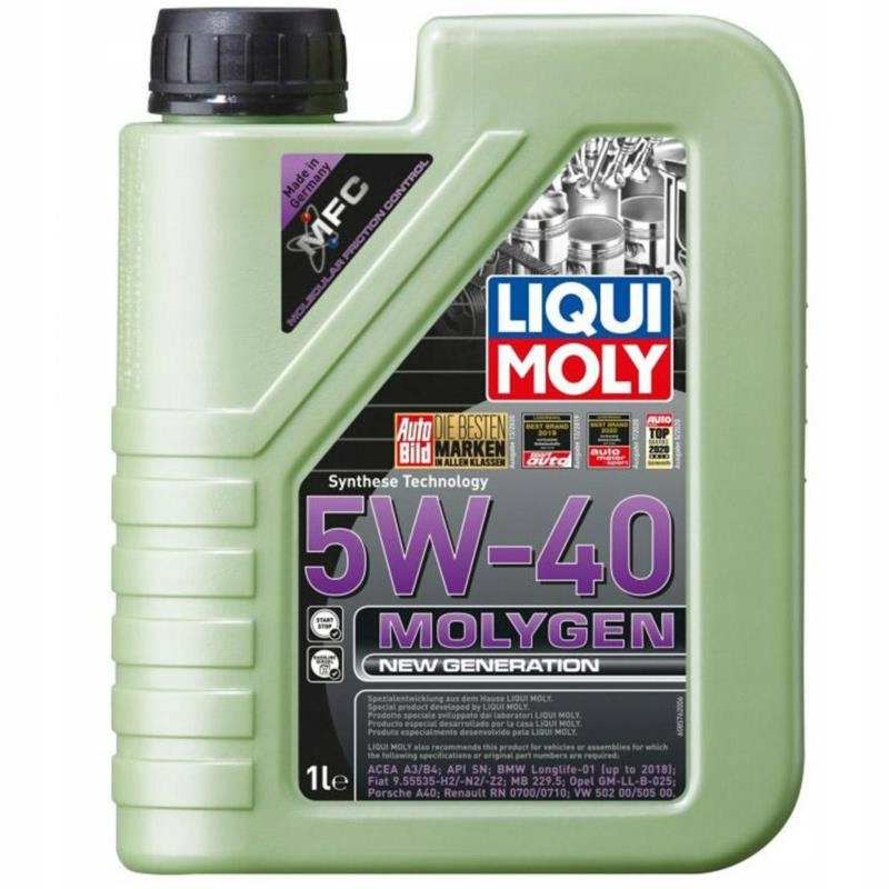 

Liqui Moly Molygen 5w40 1L 8576 niskoszumowy olej