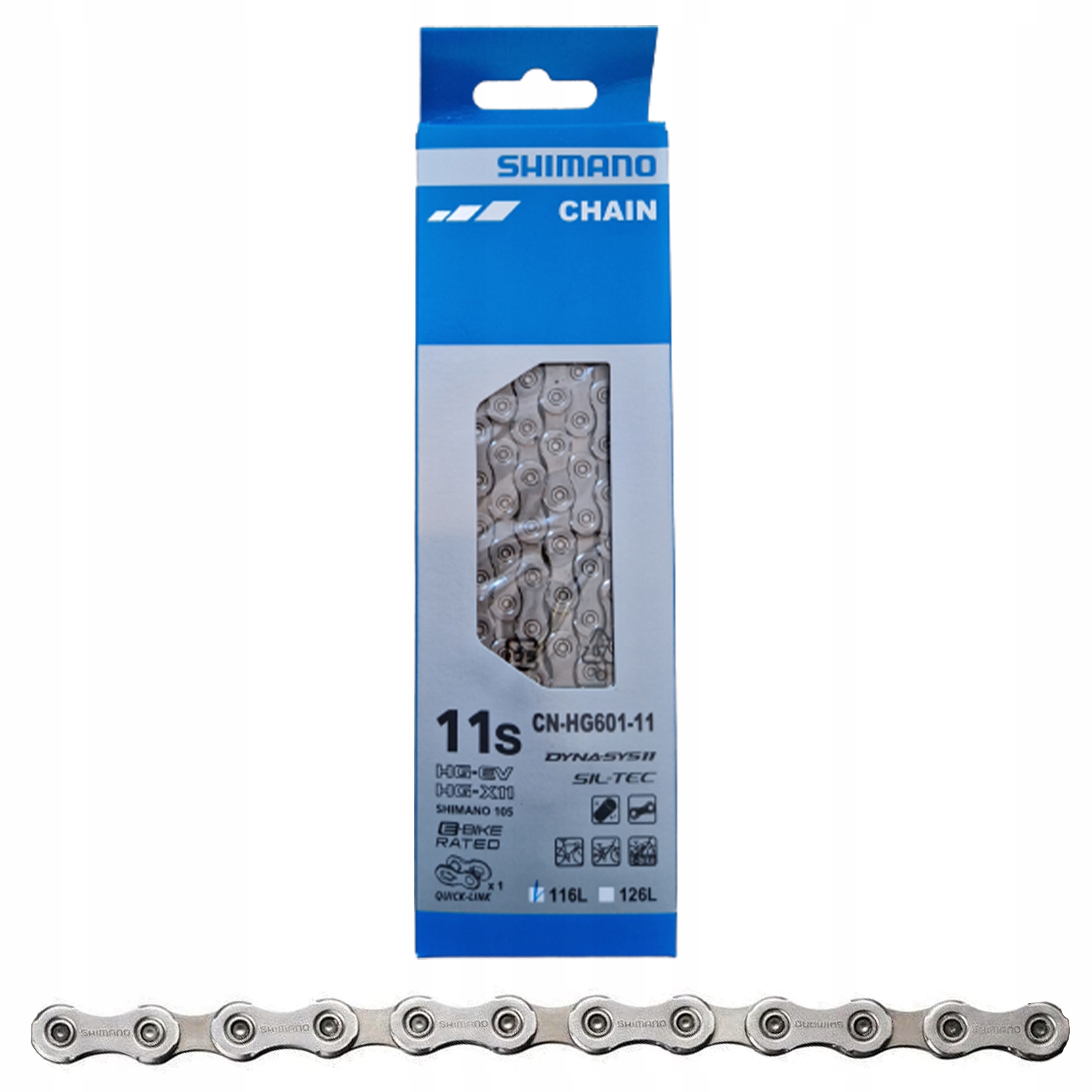 Łańcuch 11 rz Shimano Slx 105 116L CN-HG601 Spinka