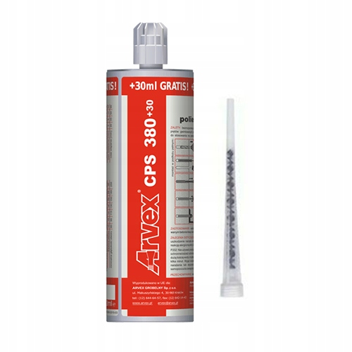 

Kotwa chemiczna Arvex Cps 380+30ml Mieszadło