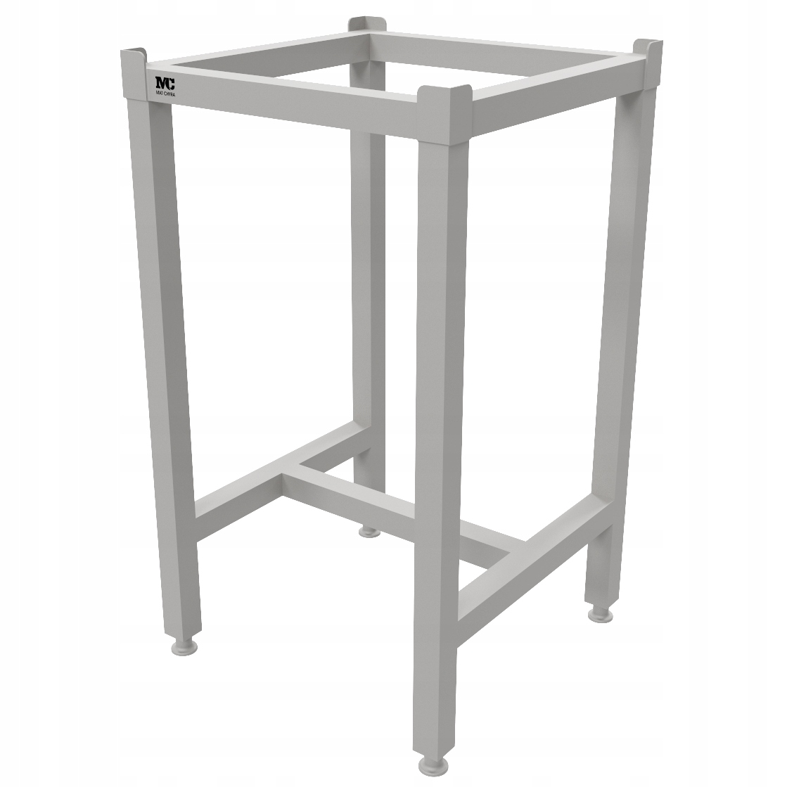 Podstavec pod masážní kostku nerezový 50x50x80 H kyselinovzdorná