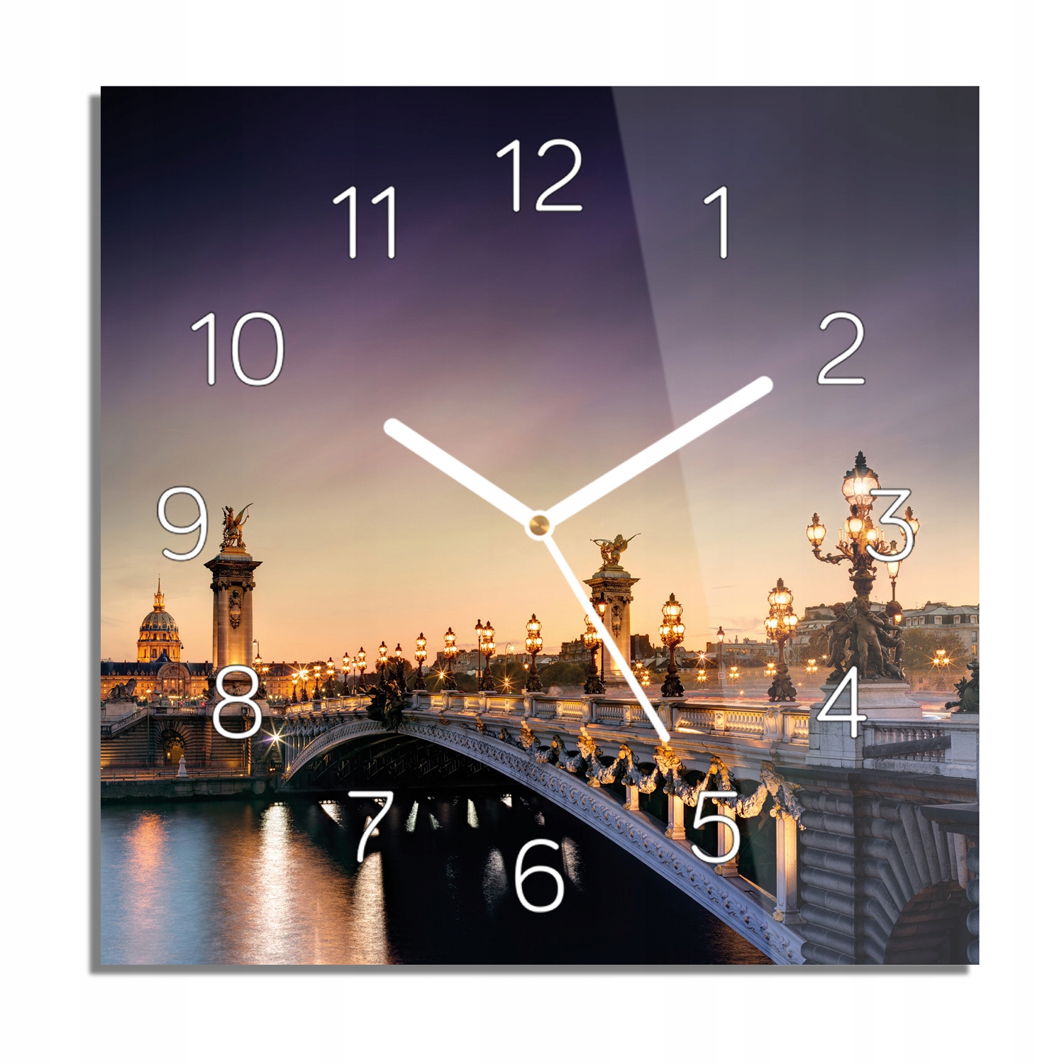 

Most Aleksandra III foto-zegar nowoczesny 30x30