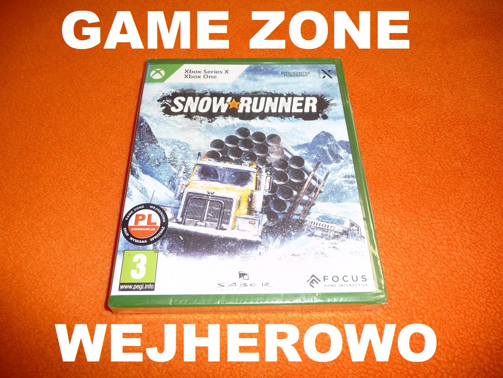 Snow Runner Xbox One + S + X + Series X = PŁYTA PL = FOLIA = Wejherowo EAN (GTIN) 3512899958029