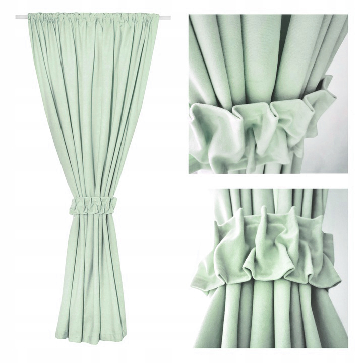 ZASŁONA 180cm + OZDOBA - zasłony, taśma, tunel, żabki, dużo kolorów 145x180 Sposób zawieszania taśma tunel żabki