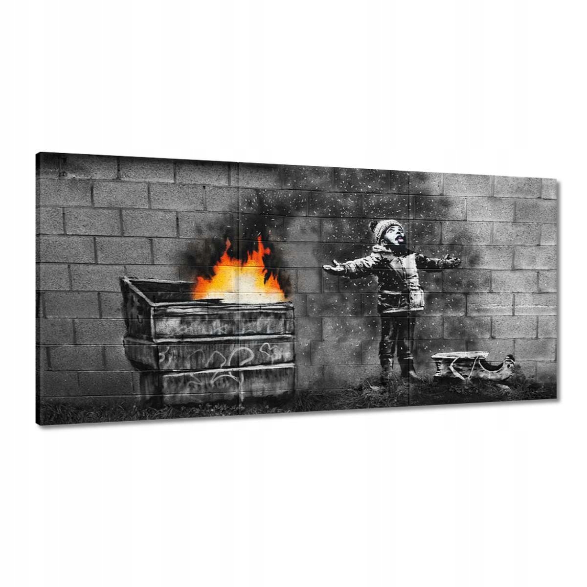 Obrazy 180x90 Banksy Sneh Smog