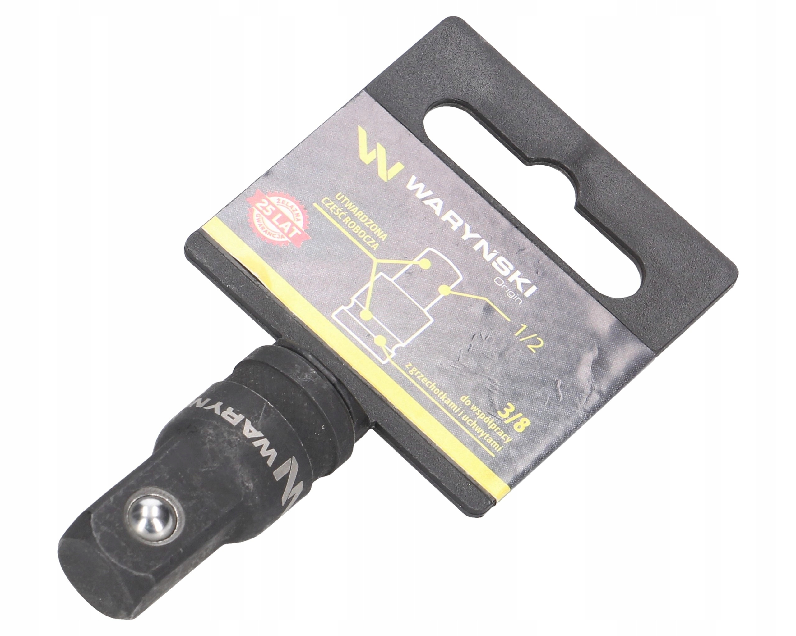 Redukcja adapter kluczy nasadowych 3/8 na 1/2 35 mm Waryński