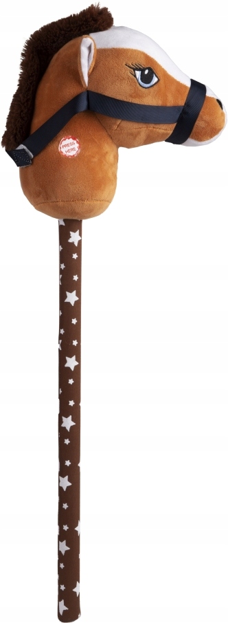 Głowa konia Hoby Horse na kiju koń konik pluszowy dźwięki Marka NORIMPEX