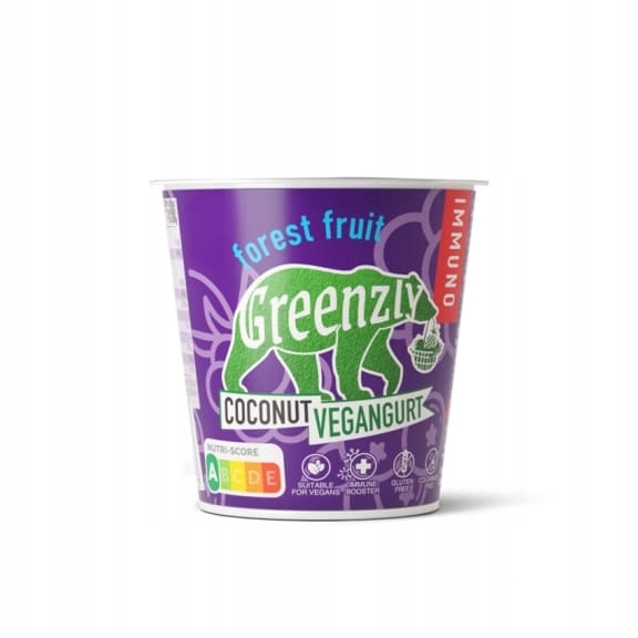 Levně Greenzly Veganský kokosový jogurt s příchutí lesních plodů