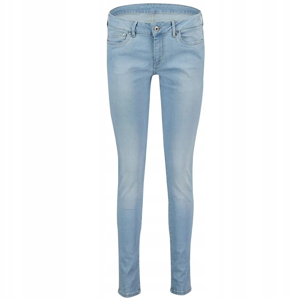 Pepe Jeans Modré Džíny Úzké Nohavice S Oděrkami Dámské 34/32 X_a