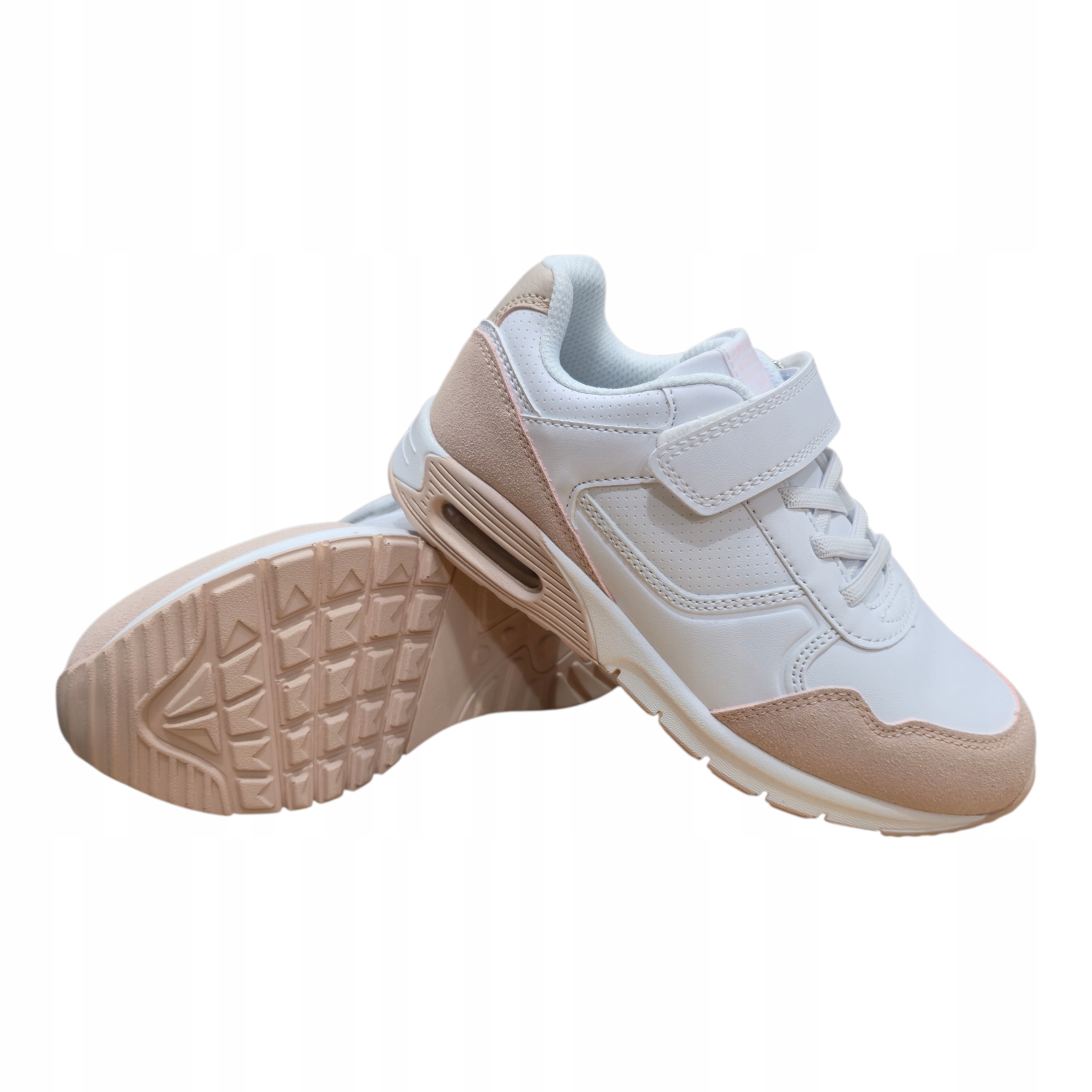 Buty Sportowe Dziewczęce Adidaski Z Wkładką Skórzaną Lekkie Sneakersy 34