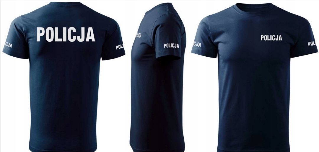

Policja koszulka bawełniana Premium odblaskowa XL