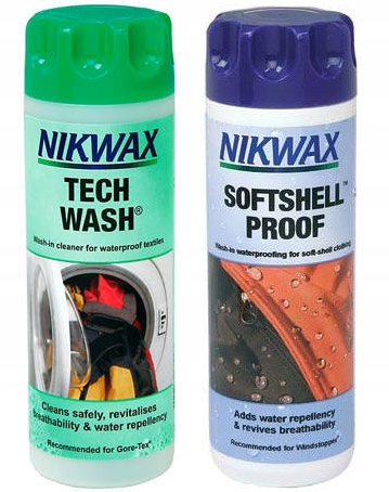 

Nikwax Zestaw Softshell Proof Tech Wash 300 ML