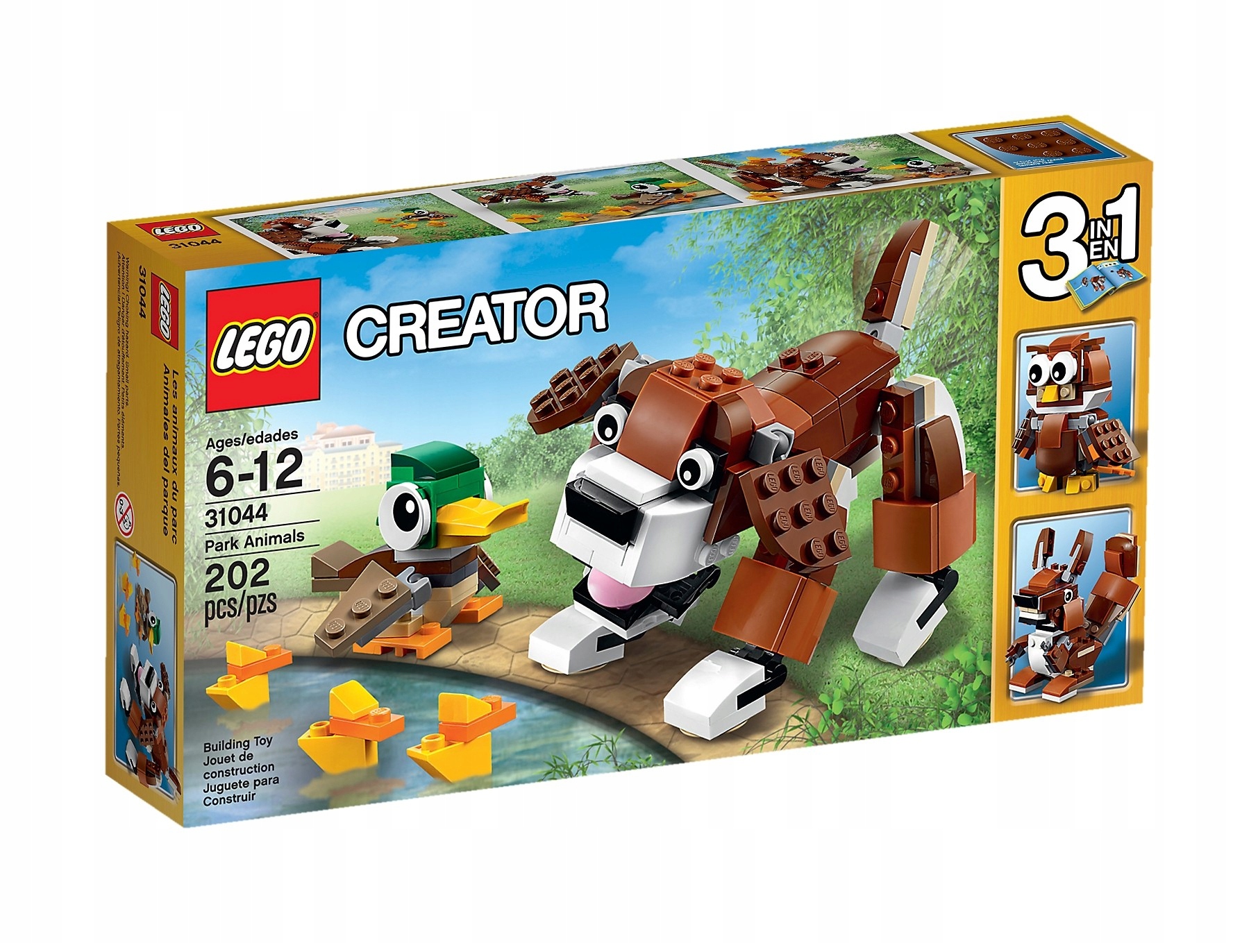 Lego Creator 3v1 – 31044 Zvířata z parku – Nové