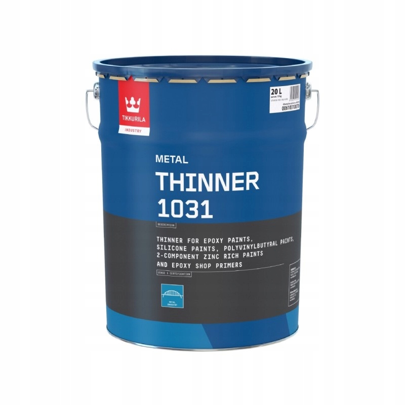 Ppg Tikkurila thinner 1031 riedidlo na epoxidové farby 20L