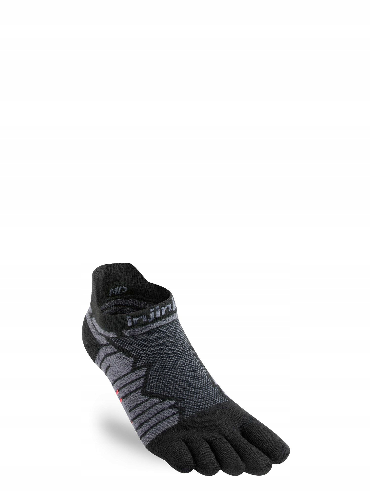 Skarpety do biegania Injinji Ultra Run No-Show onyx 44,5-47
