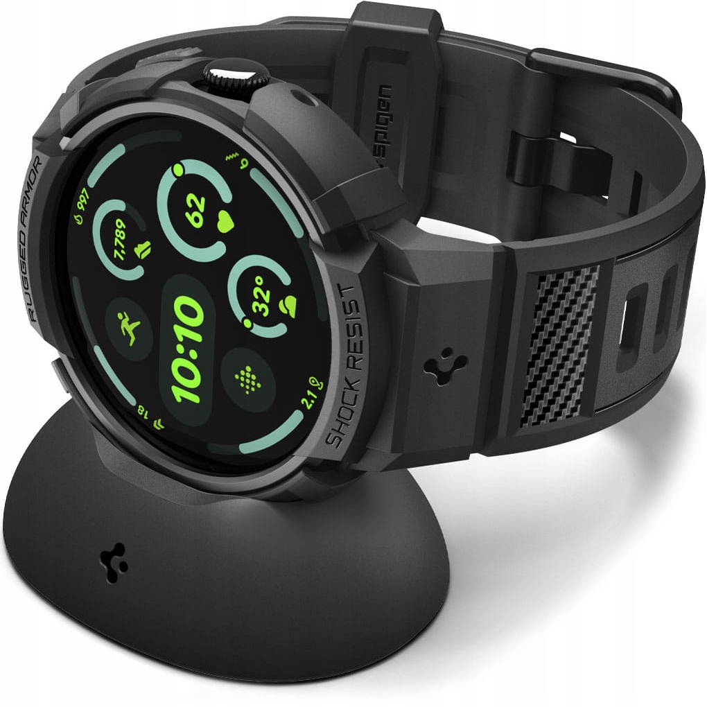 Etui z paskiem do Pixel Watch 4 45mm Spigen Rugged Armor Pro +Stand stylowe