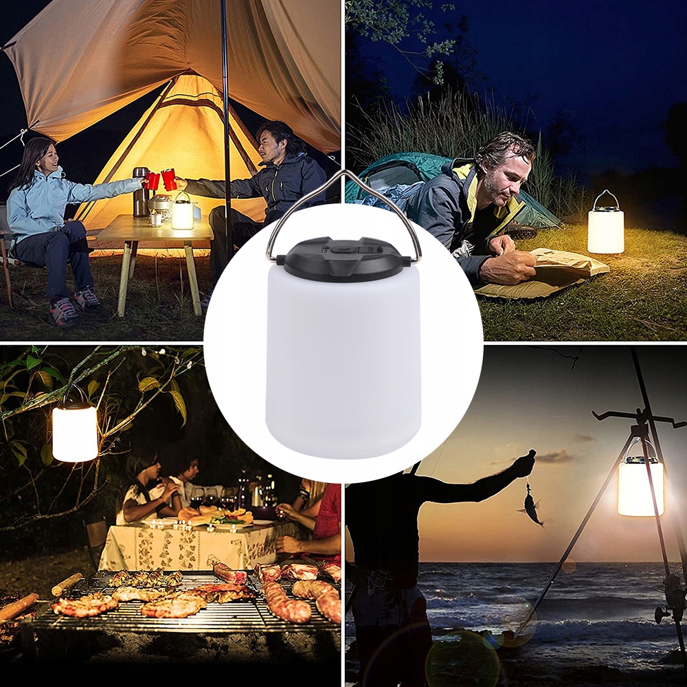 LAMPA NAMIOTOWA AKUMULATOR LAMPA KEMPINGOWA 3000K Waga produktu z opakowaniem jednostkowym 0.138 kg