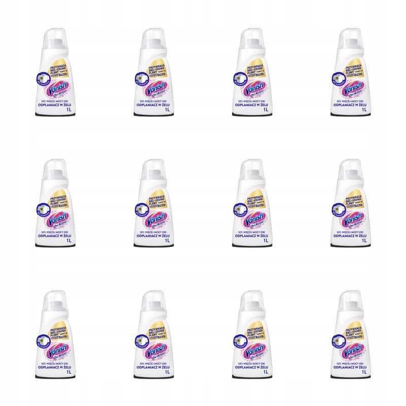 Vanish Oxi Action White odstraňovač skvrn v gelu 1 l X12