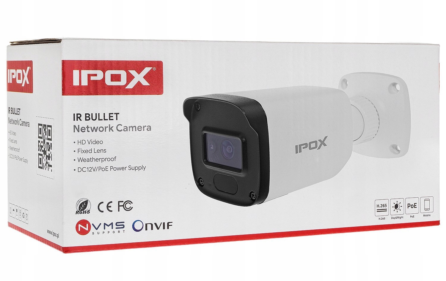 KAMERA ZEWNĘTRZNA IP IPOX 2MP PX-TIP2028IR2SL SD Klasa szczelności kamery IP67