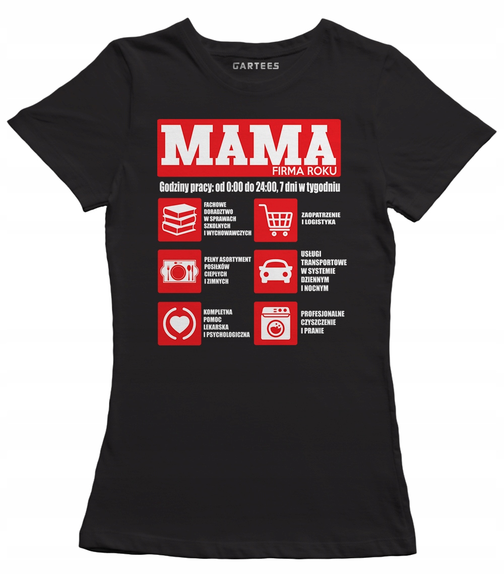 

Koszulka damska Mama firma roku