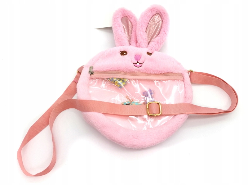 TOREBKA PLUSZOWY KRÓLIK KRÓLICZEK MIĘCIUTKA RÓŻOWA Marka bez marki