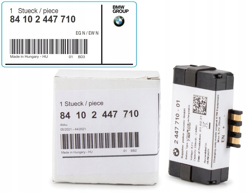 

Bmw akumulatorek bateria Telematic Tcb 9361678 Aso