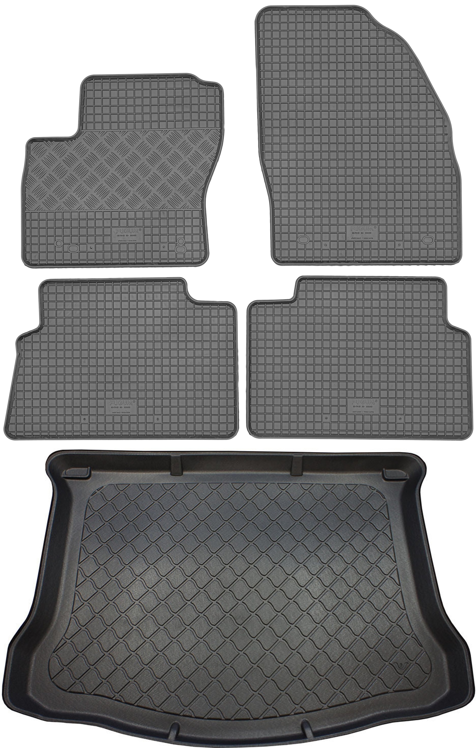Ford Kuga Hb 2008-2013 Sada Gumové rohože rohož