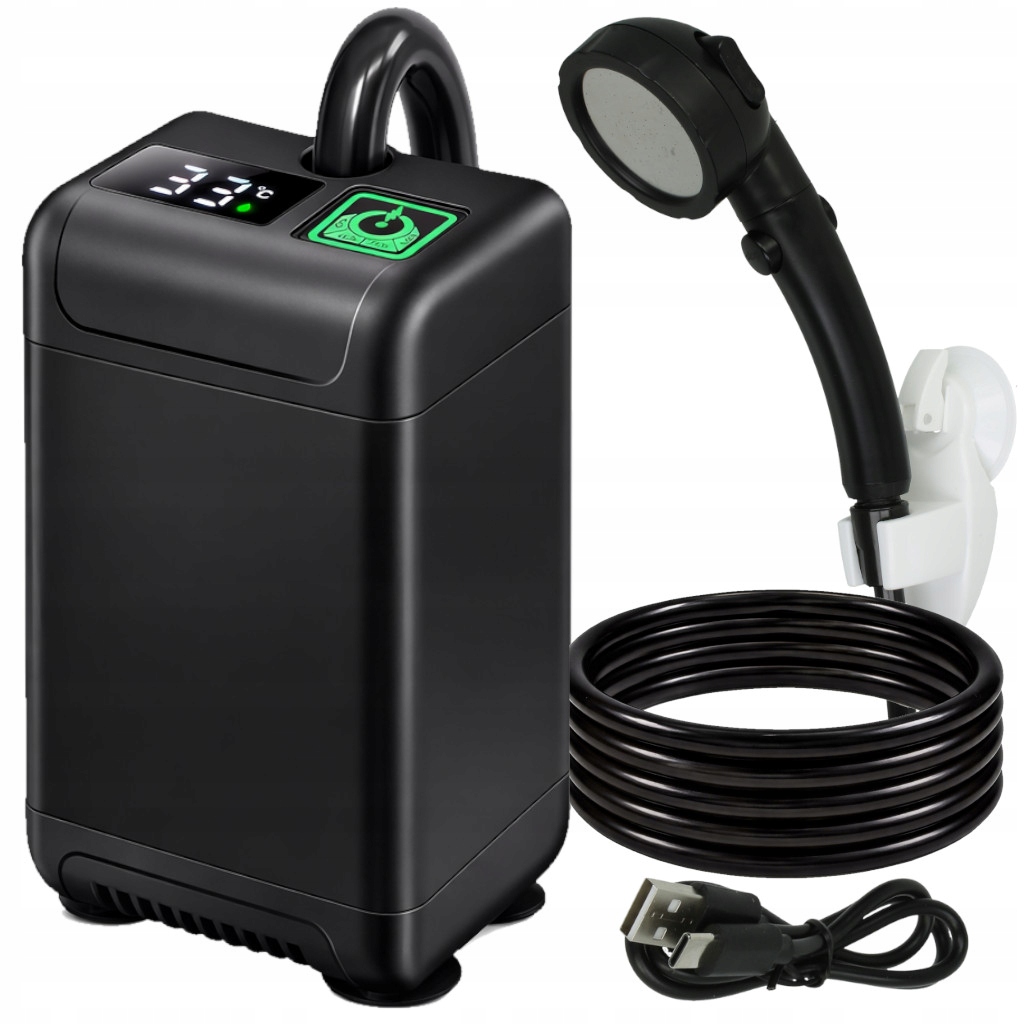 Turistická Bezdrátová Sprcha S Kempingovou Baterií A Usb Pumpou