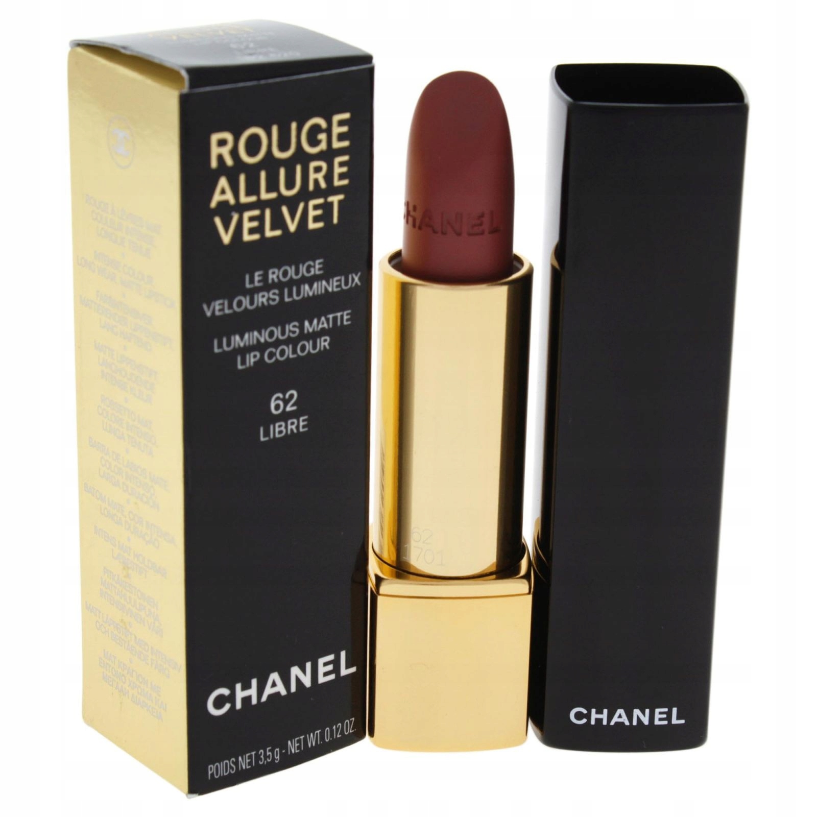 Rouge Allure Velvet 62-LIBRE 3,5 Gr Rtěnka