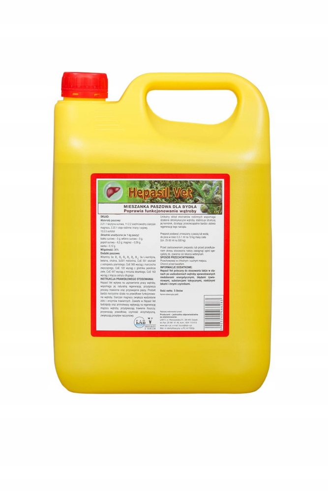 Hepasil Vet 5 kg 5 l wspomaganie i regeneracja wątroby Lab V