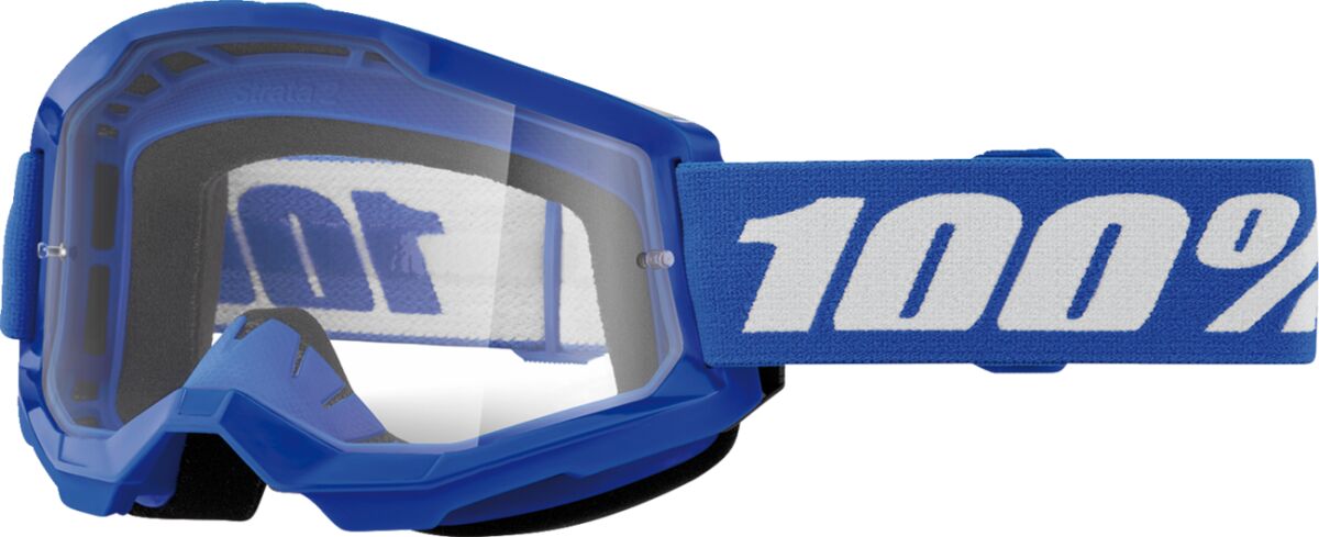 Gogle 100% Strata 2 Jr Blue Clearcrossowe Na Crossa Atv Quad