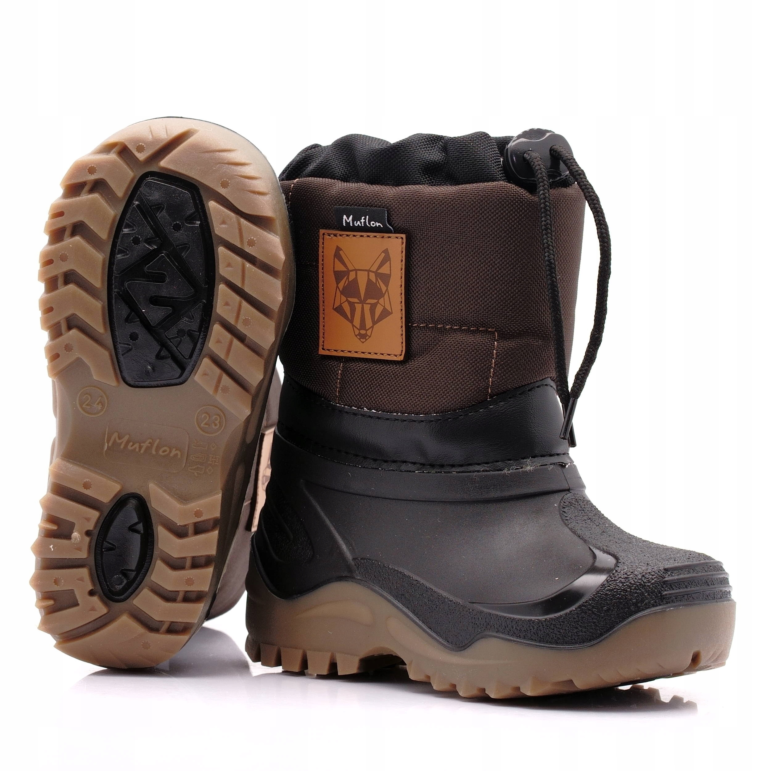MUFLON RENBUT ŚNIEGOWCE BUTY ZIMOWE WEŁNA 31/32