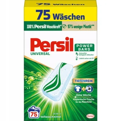 Levně Persil Power Bars Bílé tablety 75 ks z Německa