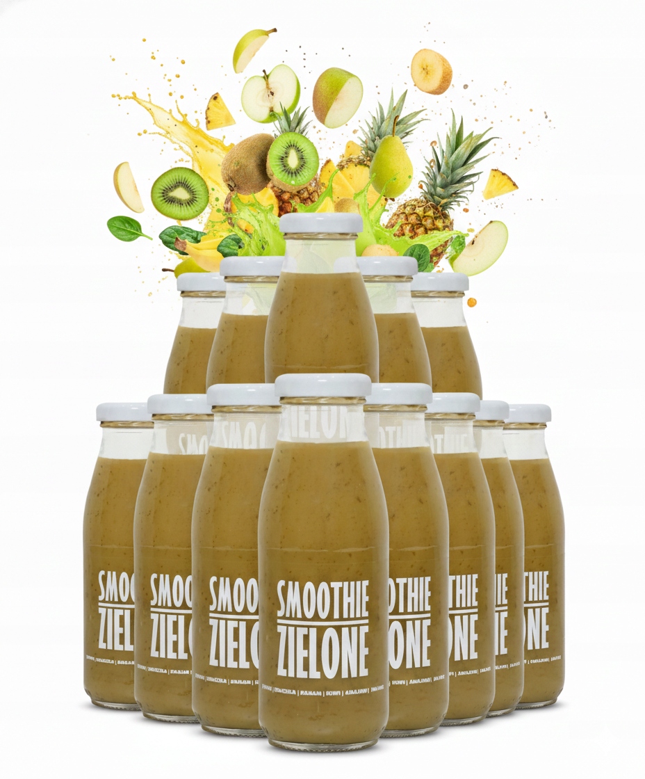 12 x Smoothie kiwi špenát hruška ananas banán jablko ovocná pěna Sadvit