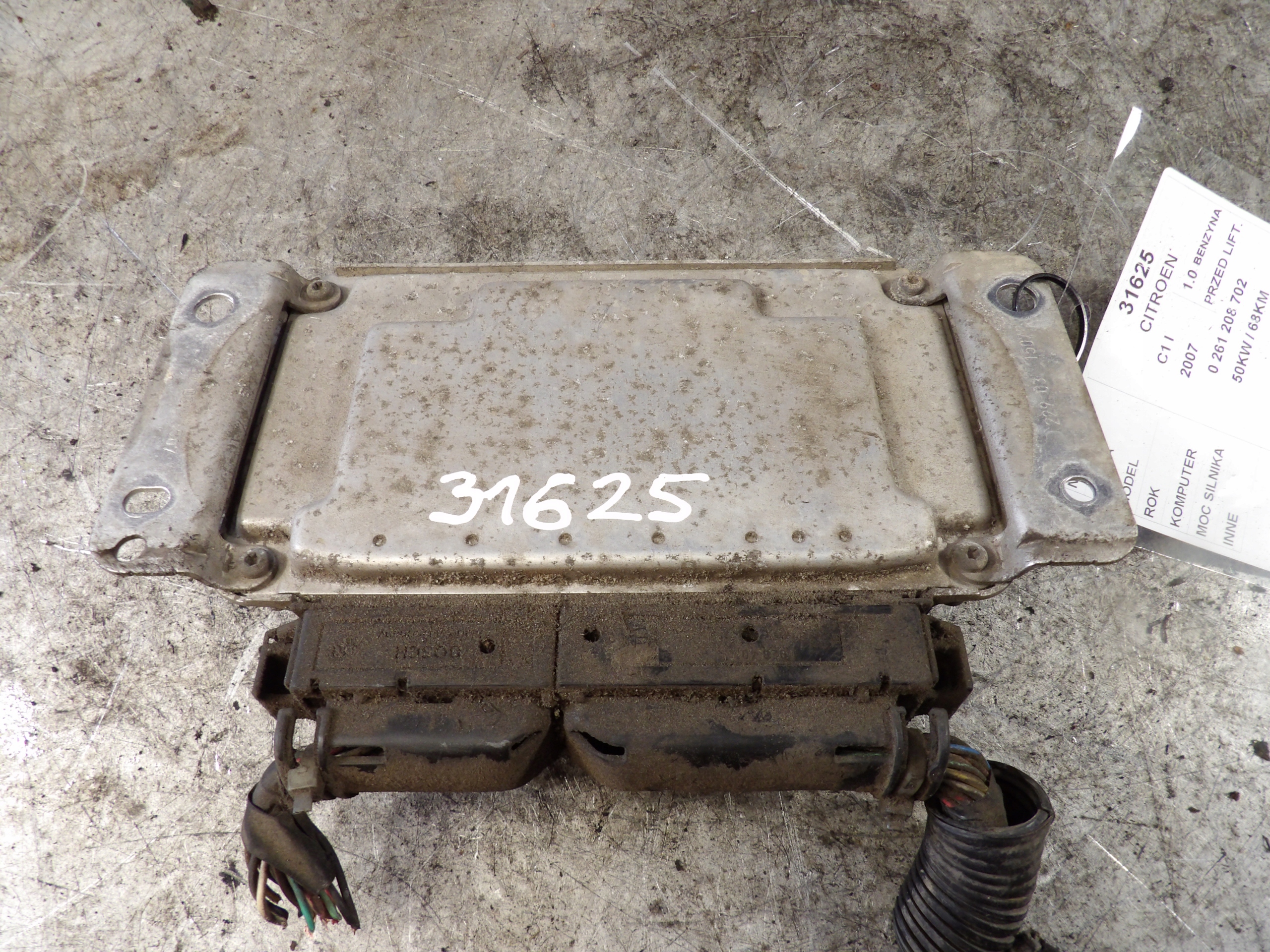 Citroen C1 e computer, Centralina 0261208702 89661-0H022 BOSCH